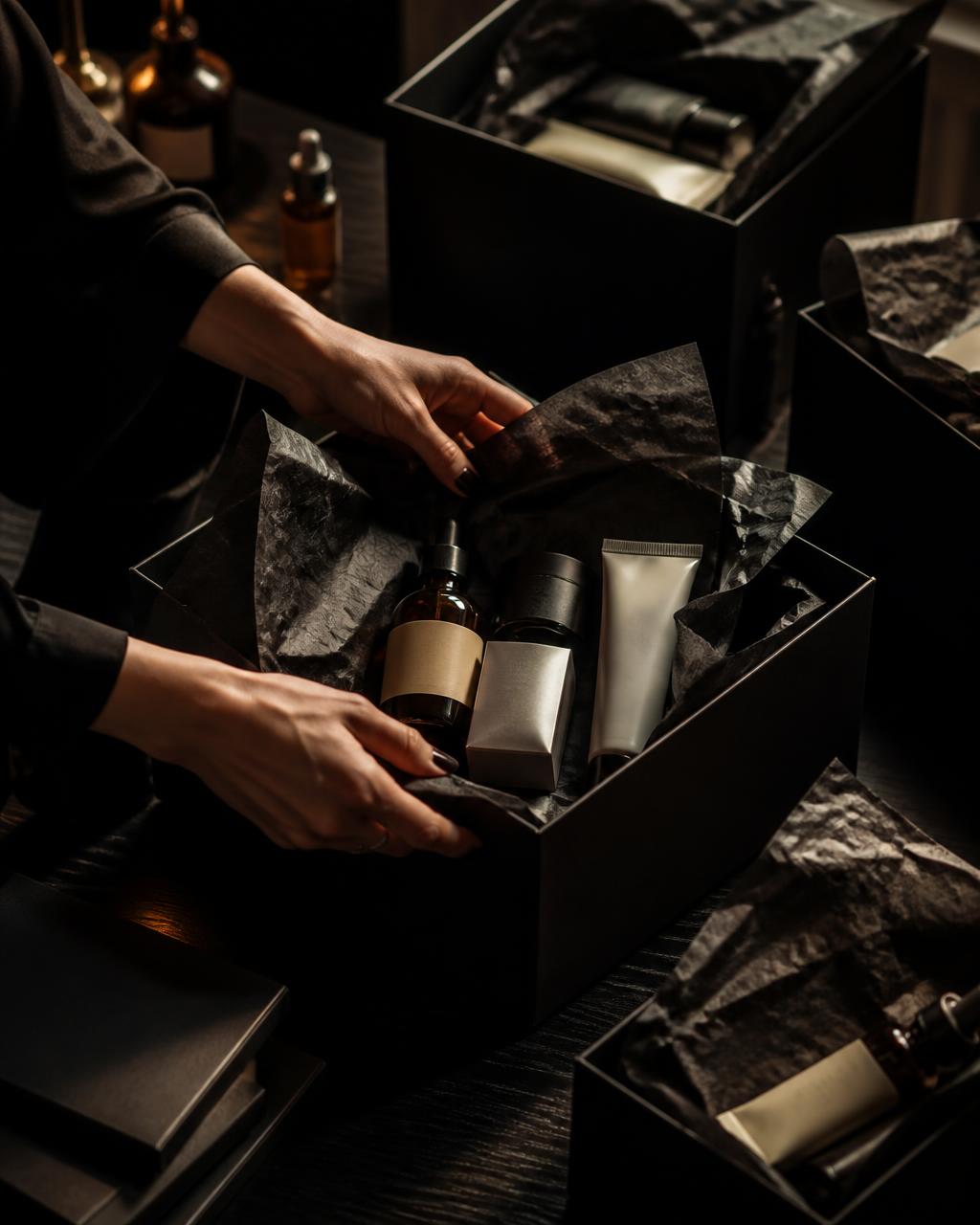 SEEDA influencer seeding boxes being packed with beauty products for creator gifting
